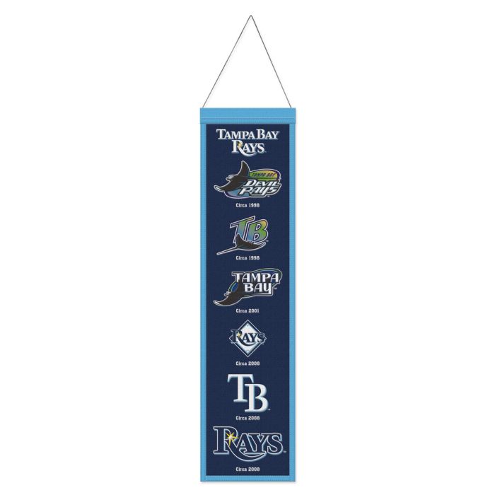 Tampa Bay Rays MLB Heritage Banner Embroidered Wool 8
