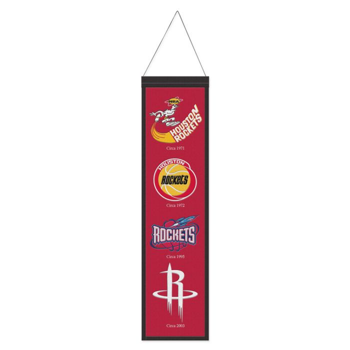 Houston Rockets NBA Heritage Banner Embroidered Wool 8