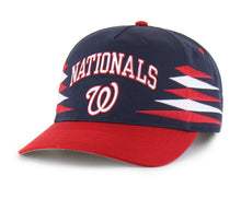 Load image into Gallery viewer, Washington Nationals MLB '47 Brand Navy TT Diamond Hitch Adjustable Snapback Hat
