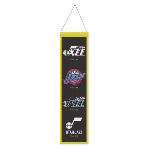 Utah Jazz NBA Heritage Banner Embroidered Wool 8