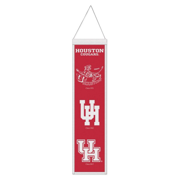 Houston Cougars NCAA Heritage Banner Embroidered Wool 8