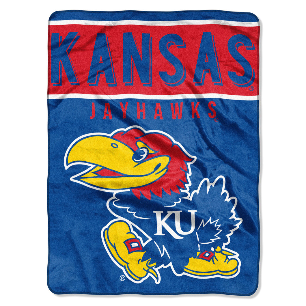 Kansas Jayhawks NCAA 60 x 80 Plush Throw Blanket Northwest Company - Casey's Sports Store
