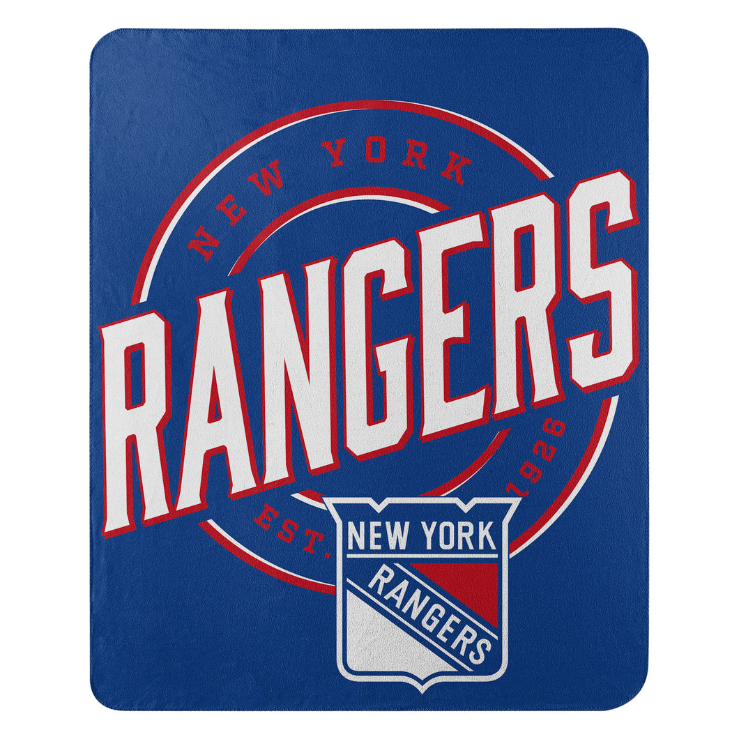 New York Rangers NHL Fleece Throw Blanket 50