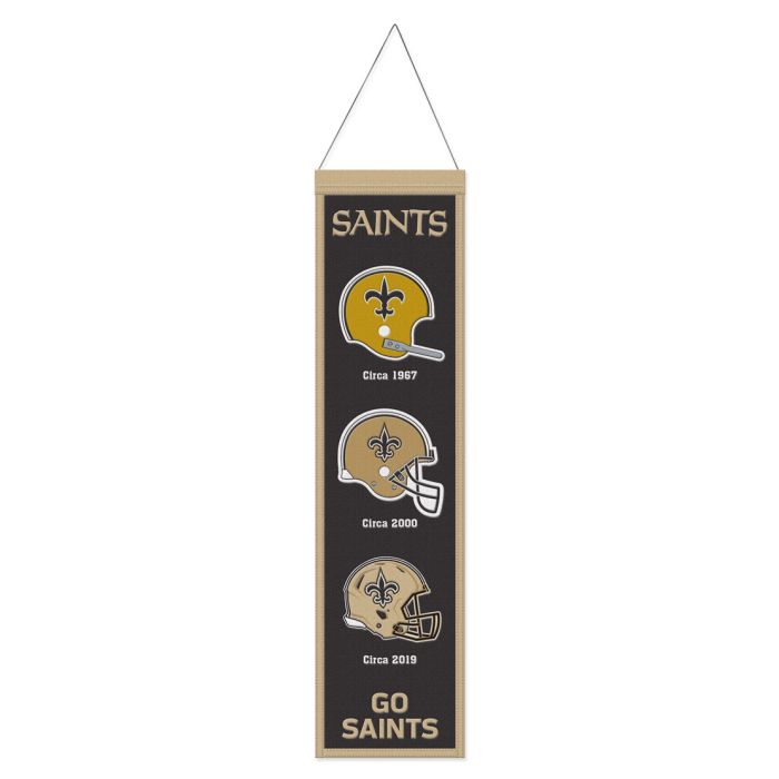 New Orleans Saints NFL Heritage Banner Embroidered Wool 8