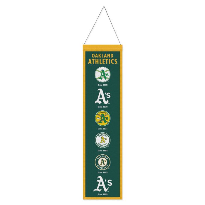 Oakland Athletics MLB Heritage Banner Embroidered Wool 8