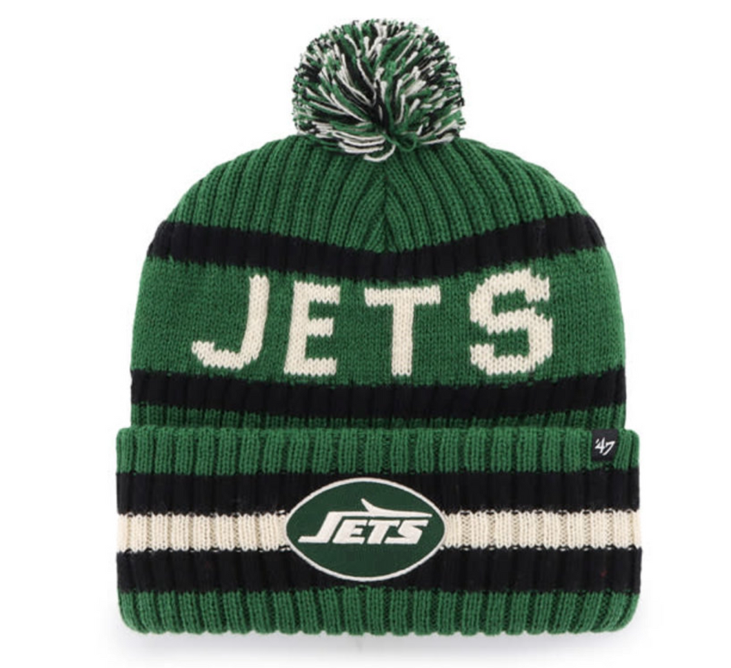 New York Jets NFL '47 Brand Winter Beanie Knit Ski Cap Hat