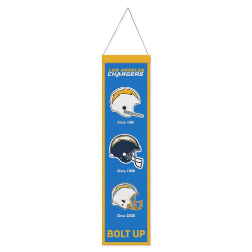 Los Angeles Chargers NFL Heritage Banner Embroidered Wool 8