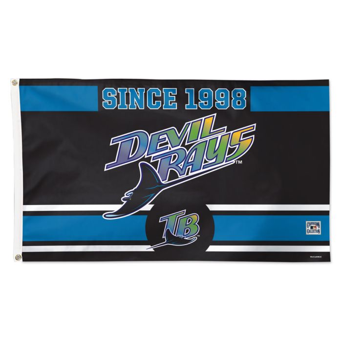 Tampa Bay Rays MLB Throwback Black Deluxe 3' x 5' Flag Wincraft