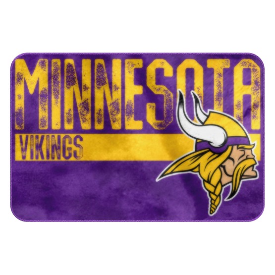 Minnesota Vikings NFL Foam Bath Rug 20” X 30” Northwest Company - Casey's Sports Store