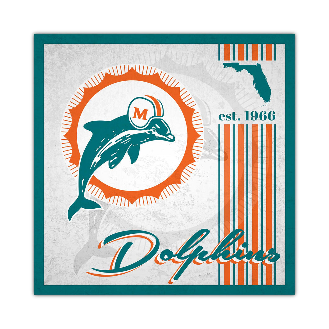 Miami Dolphins NFL Fan Creations Throwback 10
