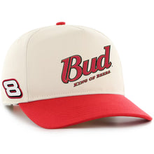 Load image into Gallery viewer, Dale Earnhardt Jr. #8 '47 Brand Natural Budweiser Hitch Adjustable Snapback Hat
