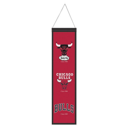 Chicago Bulls NBA Heritage Banner Embroidered Wool 8