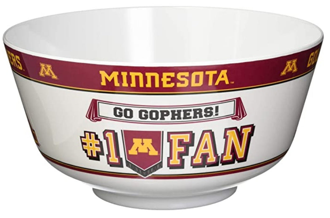 Minnesota Golden Gophers NCAA 2 Gallon Plastic Party Bowl All JV CO - Casey's Sports Store