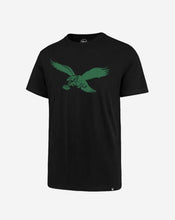 Load image into Gallery viewer, Philadelphia Eagles NFL &#39;47 Brand Throwback Black Men&#39;s Tee Shirt - Casey&#39;s Sports Store
