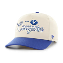Load image into Gallery viewer, BYU Cougars NCAA '47 Brand Natural Two Tone Hitch Adjustable Snapback Hat
