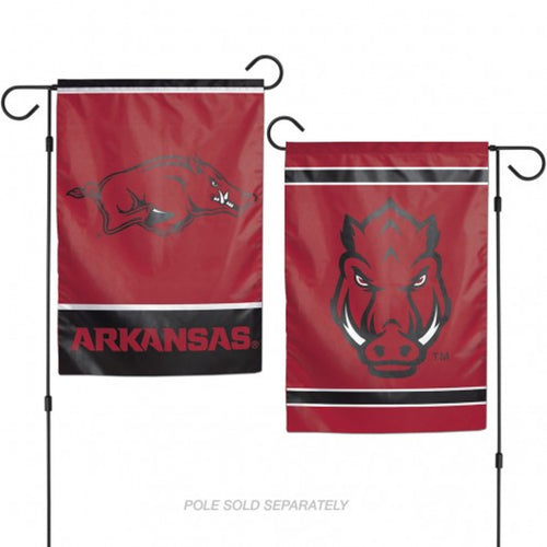 Arkansas Razorbacks NCAA Double Sided Garden Flag 12