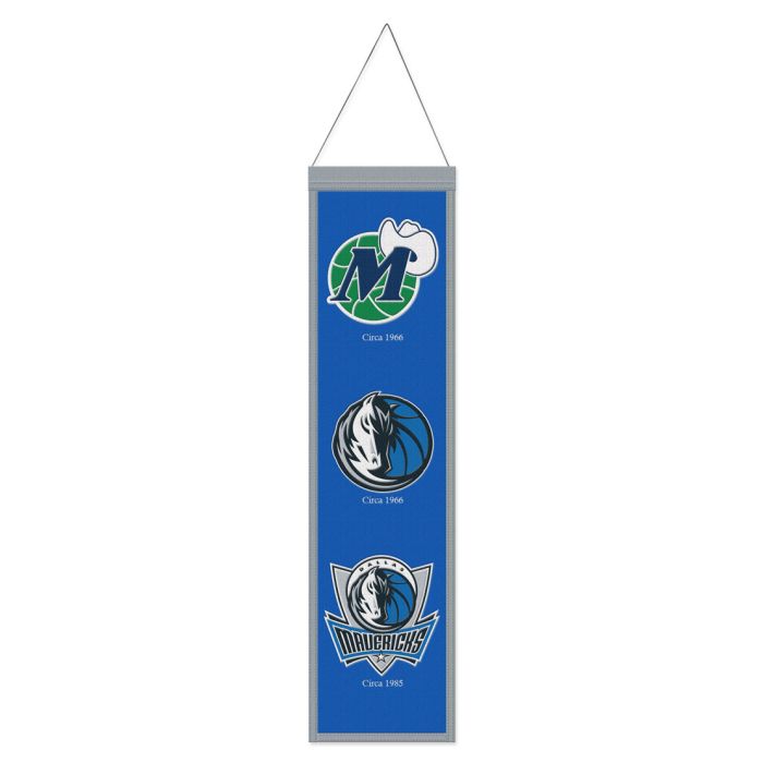 Dallas Mavericks NBA Heritage Banner Embroidered Wool 8