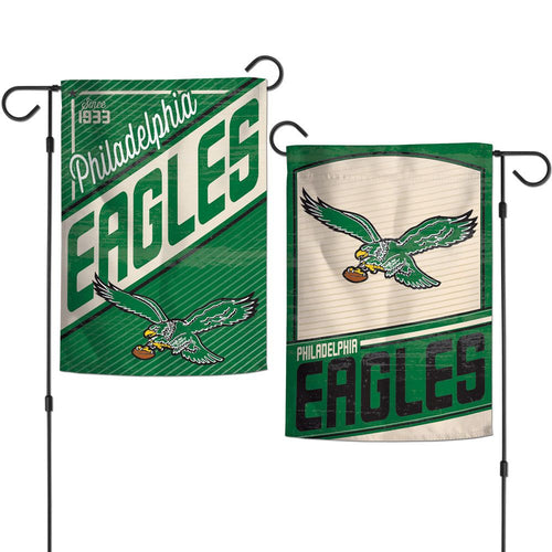 Philadelphia Eagles Throwback NFL Double Sided Garden Flag 12