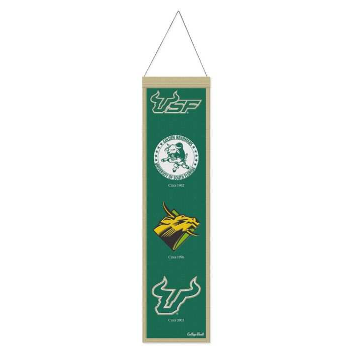 South Florida Bulls USF Heritage Banner Embroidered Wool 8