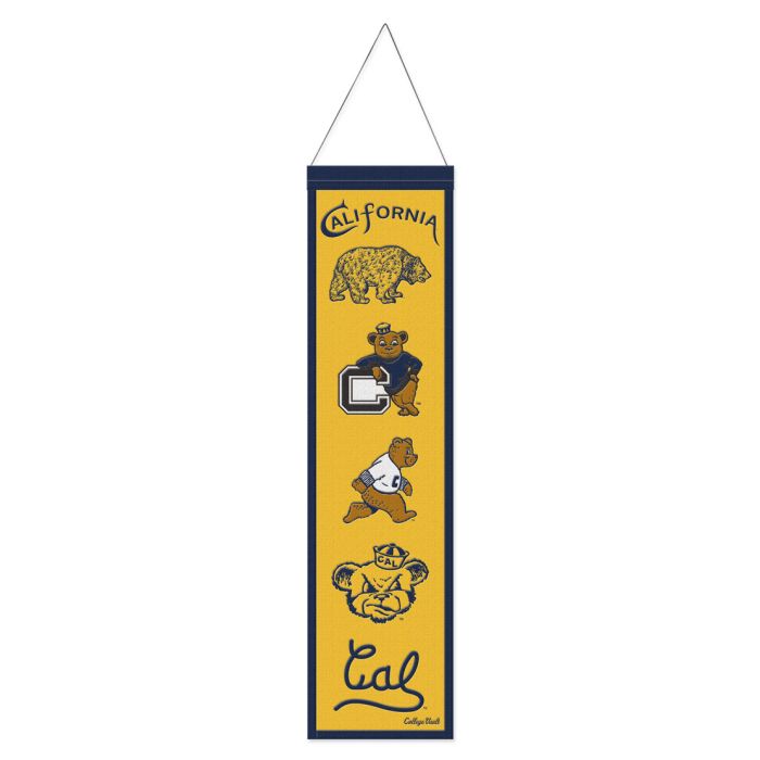 California Golden Bears Heritage Banner Embroidered Wool 8