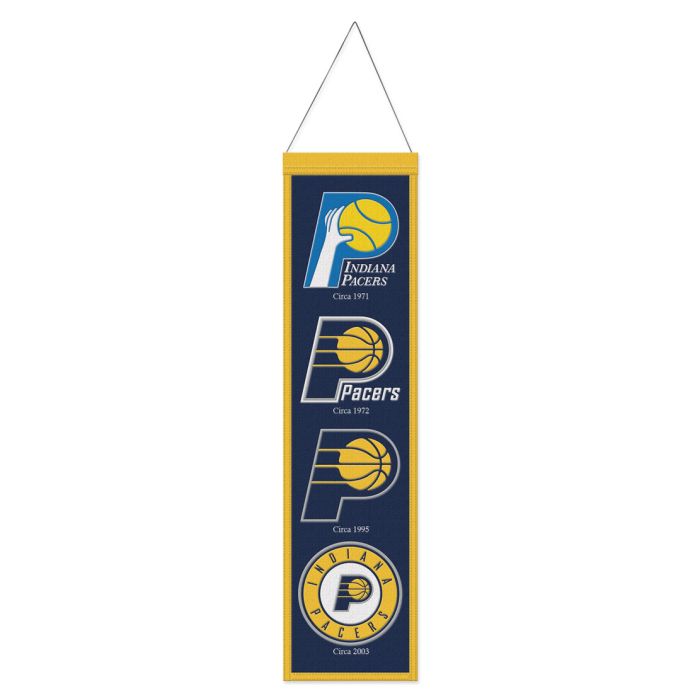 Indiana Pacers NBA Heritage Banner Embroidered Wool 8