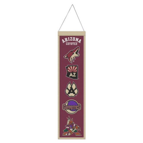 Arizona Coyotes NHL Heritage Banner Embroidered Wool 8