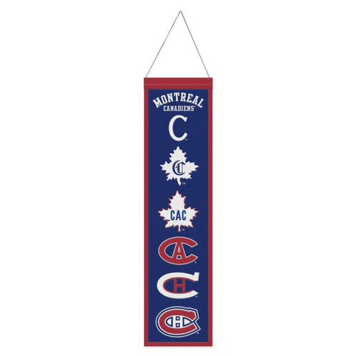 Montreal Canadiens NHL Heritage Banner Embroidered Wool 8