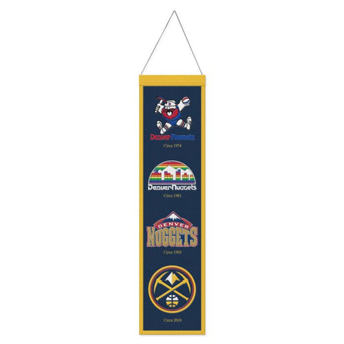 Denver Nuggets NBA Heritage Banner Embroidered Wool 8