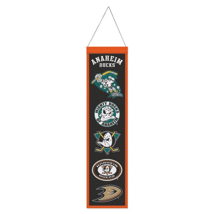 Anaheim Ducks NHL Heritage Banner Embroidered Wool 8