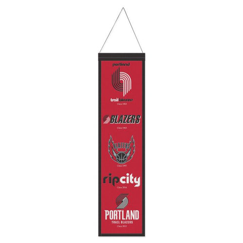 Portland Trail Blazers NBA Heritage Banner Embroidered Wool 8