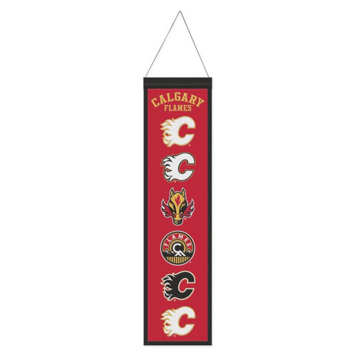 Calgary Flames NHL Heritage Banner Embroidered Wool 8