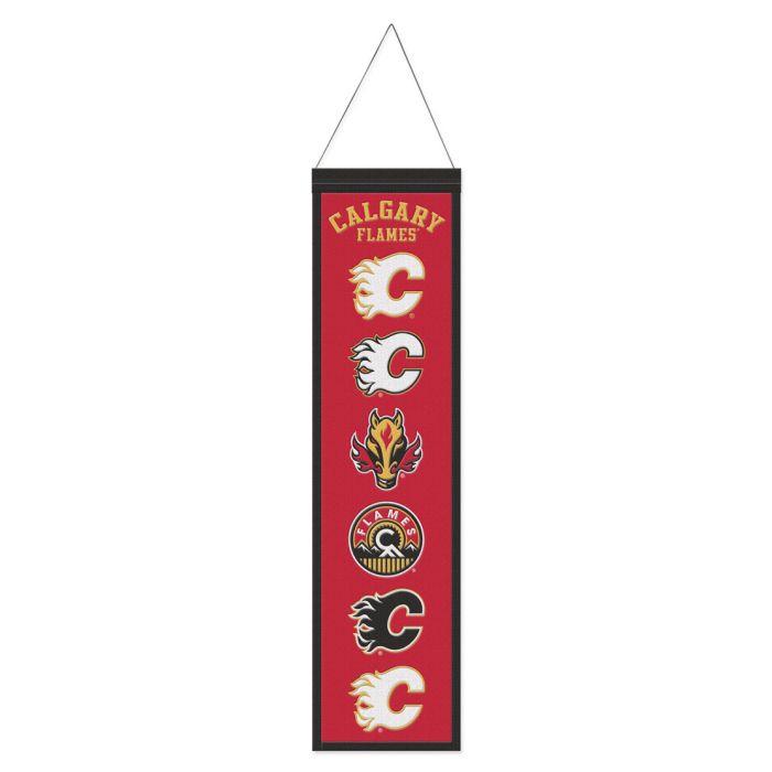 Calgary Flames NHL Heritage Banner Embroidered Wool 8