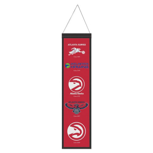 Atlanta Hawks NBA Heritage Banner Embroidered Wool 8