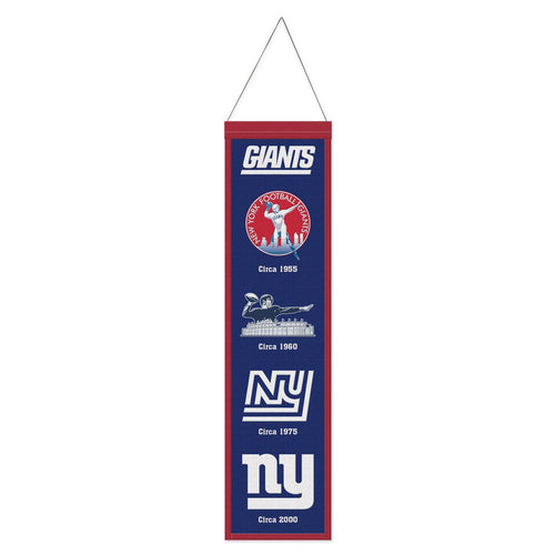 New York Giants NFL Heritage Banner Embroidered Wool 8