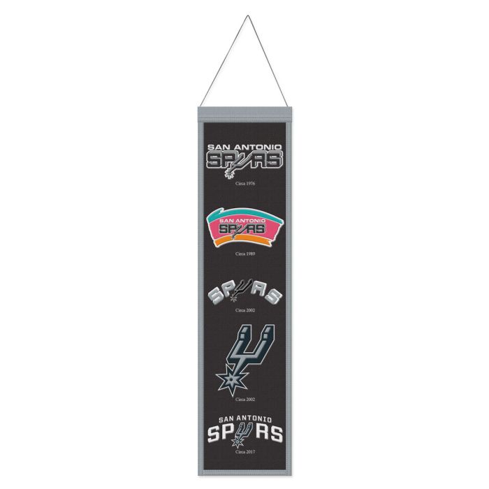 San Antonio Spurs NBA Heritage Banner Embroidered Wool 8