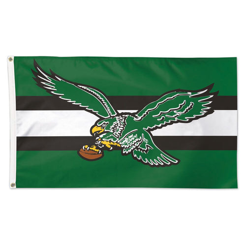 Philadelphia Eagles Throwback NFL 3' x 5' Deluxe Team Flag Wincraft - Casey's Sports Store