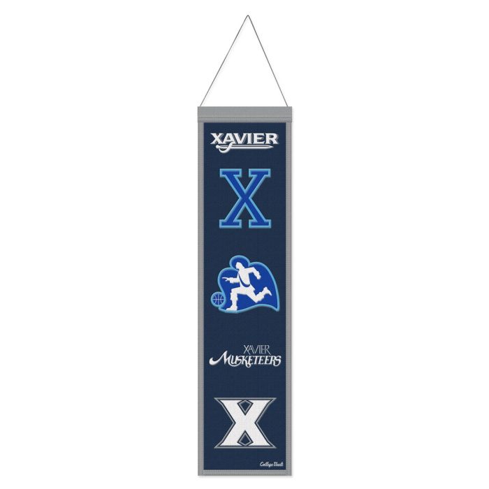 Xavier Musketeers NCAA Heritage Banner Embroidered Wool 8