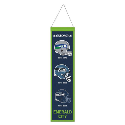 Seattle Seahawks NFL Heritage Banner Embroidered Wool 8