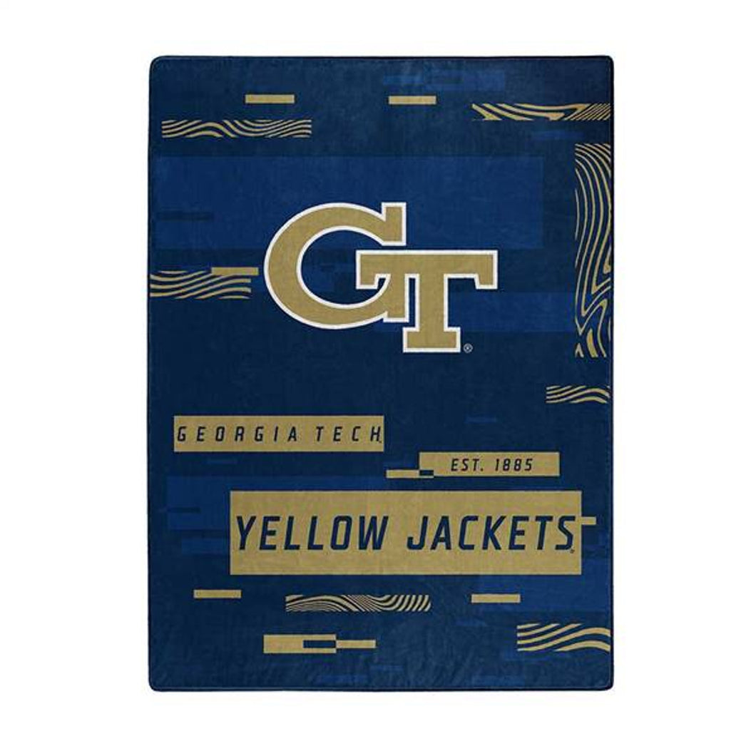Georgia Tech Yellow Jackets NCAA 60 x 80 Plush Throw Blanket Northwest Company - Casey's Sports Store
