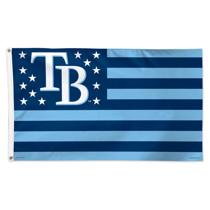 Tampa Bay Rays MLB Blue Patriotic Deluxe 3' x 5' Flag Wincraft