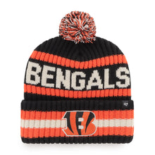 Load image into Gallery viewer, Cincinnati Bengals NFL &#39;47 Brand Winter Beanie Knit Ski Cap Hat showcasing vibrant team logo and knit design for winter warmth.
