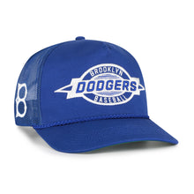 Load image into Gallery viewer, Los Angeles Dodgers MLB '47 Throwback Blue Hitch Rope Adjustable Snapback Hat - stylish Los Angeles Dodgers hat for fans and collectors.
