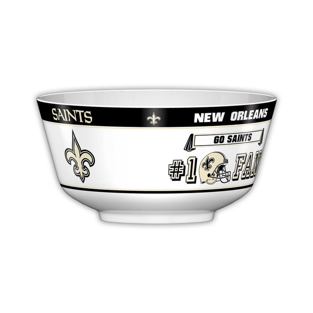 New Orleans Saints NFL 2 Gallon Plastic Party Bowl All JV CO - Casey's Sports Store