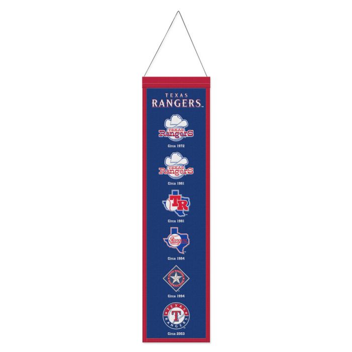 Texas Rangers MLB Heritage Banner Embroidered Wool 8