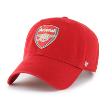 Load image into Gallery viewer, Arsenal FC Gunners EPL '47 Brand Red Clean Up Adjustable Strapback Hat
