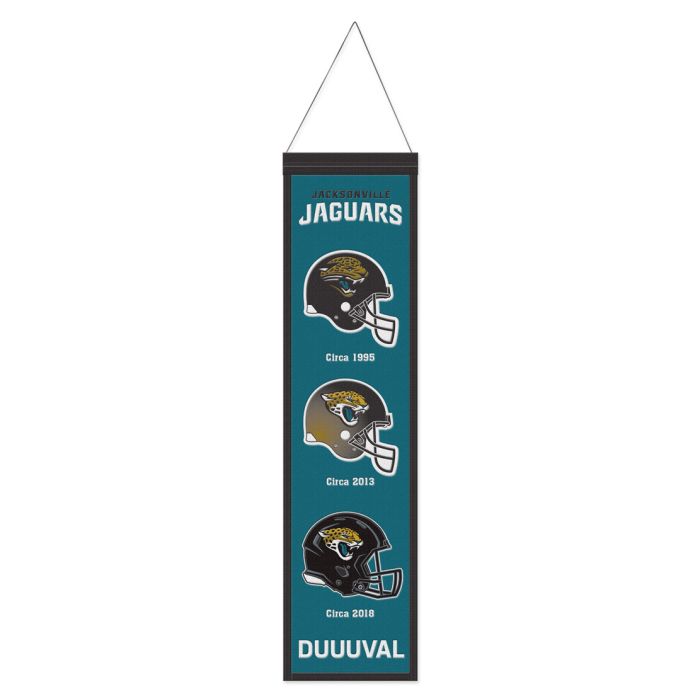 Jacksonville Jaguars NFL Heritage Banner Embroidered Wool 8