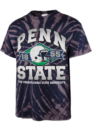 Penn State Nittany Lions NCAA '47 Brand Navy Tie Dye Vintage Men's Tee Shirt - Casey's Sports Store