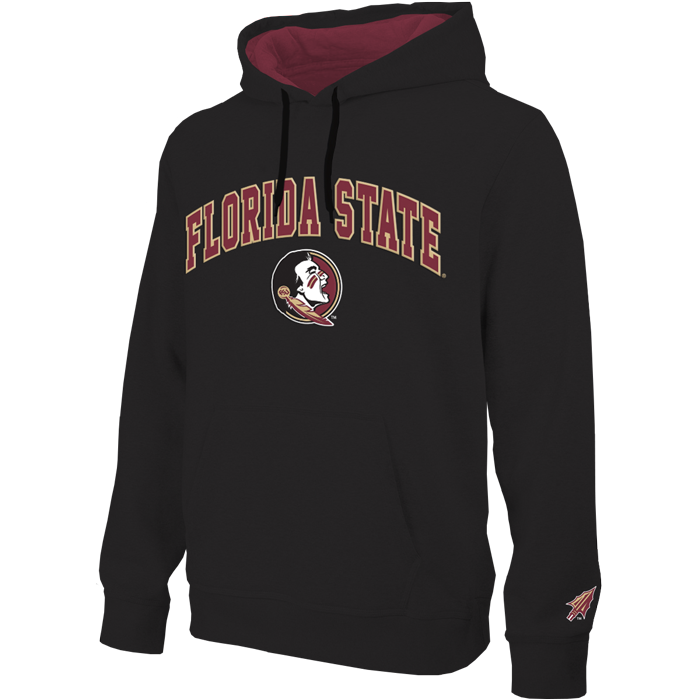 Florida State Seminoles FSU NCAA Black Embroidered Pullover Hoodie E5, showcases a stylish design perfect for Florida State Seminoles fans.