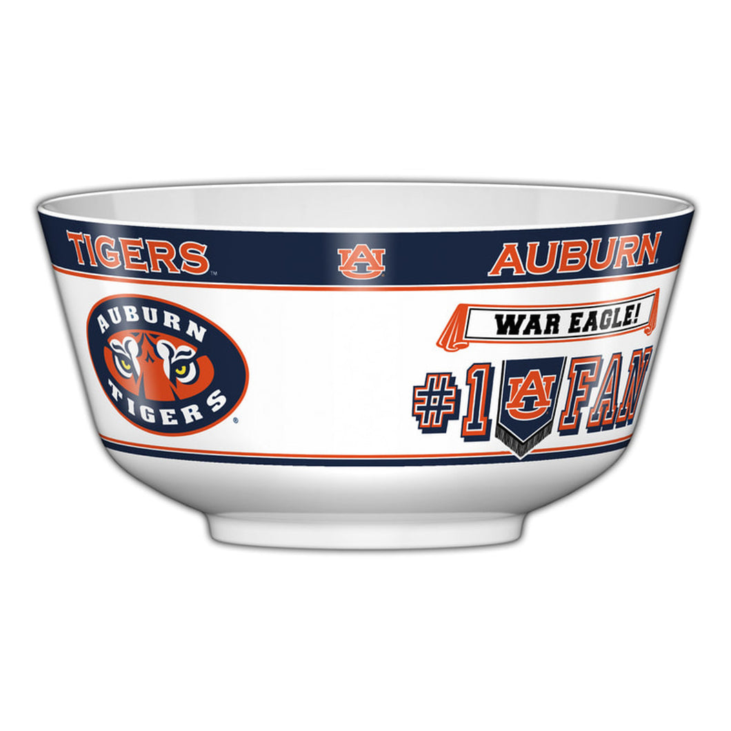 Auburn Tigers NCAA 2 Gallon Plastic Party Bowl All JV CO - Casey's Sports Store