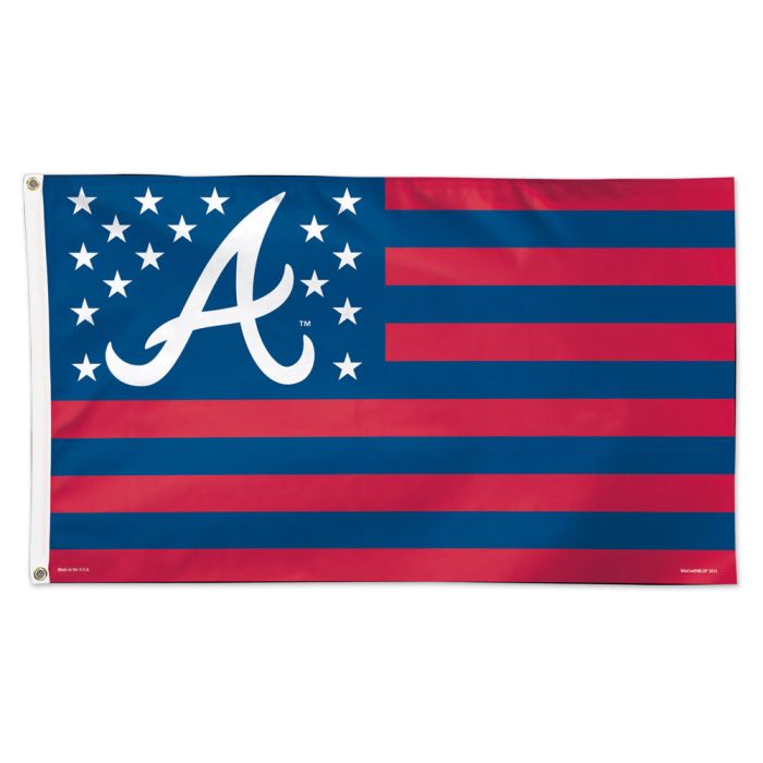 Atlanta Braves MLB Multi-Color Patriotic Deluxe 3' x 5' Flag Wincraft